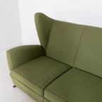 Mid-century Modern Wing Sofa / 3-zitsbank / Bank From Paolo Buffa, 1950’s Italy thumbnail 10