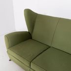 Mid-Century Modern Wing Sofa / 3-Zitsbank / Bank From Paolo Buffa, 1950’S Italy thumbnail 10