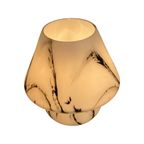 Pecoranera - Vetri Murano - Glass Mushroom Lamp Wit A Marble Like Painting - 1970’S - Italy thumbnail 9