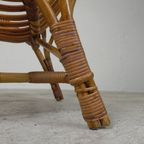 Rohe Noordwolde Bamboe, Rotan Stoel, Jaren 50 thumbnail 22
