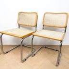 Vintage Marcel Breuer, Cesca Stoel, Vier Stuk Webbing thumbnail 4