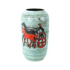 Zeldzame Scheurich Vaas Xl West Germany Paard Strijdwagen 546-50 thumbnail 7