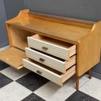 Low Sideboard 1960S White Drawers 1 Door thumbnail 15