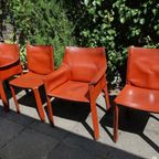 Mario Bellini Diner Chairs Cassina 1970’s Cab 412 & 413 thumbnail 2