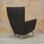 Als Nieuw! Donkerbruine Leren Label Foxx Design Fauteuil thumbnail 5