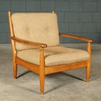 Vintage Fauteuil – Eikenhout – Scandinavië – Jaren 60 thumbnail 6