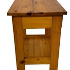 Vintage Pinewood Grenen Nachtkastje Compact Design thumbnail 11