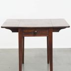 Leuke En Praktische Engelse Antieke Pembroke/ Side Table/ Eettafeltje Van Eikenhout thumbnail 9