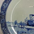 Antieke Wit Blauw Delftsblauwe Borden 40Cm, Wanddecoratie thumbnail 4