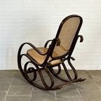 Vintage Thonet-Stijl Schommelstoel Bruin thumbnail 6