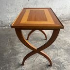 X-Shaped Leg Side Table thumbnail 8