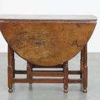 Charmante Antieke Engelse Eikenhouten Gateleg Tafel Klaptafel Uit 18E Eeuw thumbnail 4