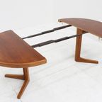 Vintage Deense Ronde Uitschuifbare Eettafel Tafel 1960s thumbnail 5