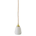 Vintage Hanglampje Melkglas Hoogglans Goud thumbnail 5