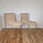 2 Vintage Bauhaus Stijl Koordstoelen Design thumbnail 3