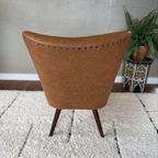 Vintage Cocktail Fauteuil In Bruin Skai Leder thumbnail 10