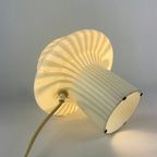 Witglazen Peill En Putzler Paddenstoel Tafellamp Met Zebraprint 1970 thumbnail 4