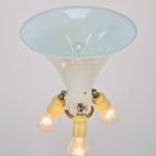 Regency Groen Leer Vloerlamp Goud Lamp Vintage Neoclassic thumbnail 25