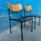 2x Vintage Industriële Stoelen, Italië 1960s thumbnail 4