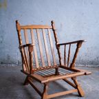 Pair Of Quilted Fabric And Wooden Sofa'S By Guillerme Et Chabron thumbnail 9