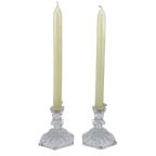 Set Glazen Kandelaars 8Cm Hoog - Glas Kaarshouder- Kerst thumbnail 2