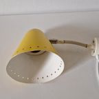 Vintage Hala Wandlampje Gele Wandlamp Jaren 50 thumbnail 7