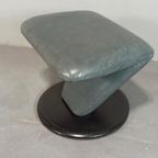 Vintage Leren Leolux Hocker Voetstoel Voetbankje Ottoman thumbnail 6