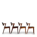 Reupholstered Rosewood Z-chair : No. 42 By Kai Kristiansen 1960s, Set Of 4 thumbnail 10