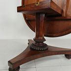 Uitstekende Kwaliteit 19E-Eeuwse Willem Iv Palissander Ontbijttafel Met Kantelblad – Ca. 1820 thumbnail 13