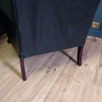 Blauwe Chesterfield Barrelback Fauteuil thumbnail 8