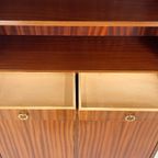Scandinavisch Vintage Teak Fineren Secretaire thumbnail 11
