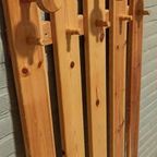 Vintage 1960S Scandi Massief Grenen Wandkapstok thumbnail 7