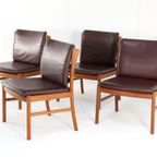 Set 4 Japanse Stoelen Eetkamerstoelen Hita Kogei Vintage thumbnail 3