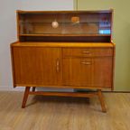 Vintage Highboard Vitrinekast Vitrine Kast Kastje Dressoir Wandkast thumbnail 2