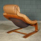 ‘kroken’ Fauteuil Met Hocker – Ake Fribyter – Nelo Möbel – Jaren 70 thumbnail 9