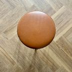 Vintage Krukje Met Cognac Kleurige Zitting Jaren 60 thumbnail 4