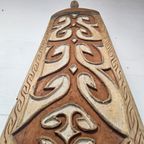 Zeer Groot Asmat Houten Oorlogs Schild (Papoea-Nieuw-Guinea) H:186Cm Papua New Guinea Aboriginal Art thumbnail 17