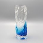 Ijsglas Vaasje Blauw Jaren 60 thumbnail 3