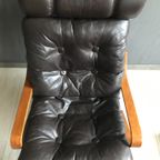 Vintage Deense Fauteuil Leer thumbnail 7