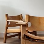 Three Spanish Chairs By Børge Mogensen For Fredericia, 1970'S thumbnail 4