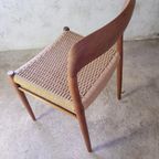 Set Van Zes Model 75 Stoelen In Teak Van N.o. Moller thumbnail 11