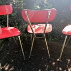 4 Mooie Vintage Formica Keukenstoelen Jaren 60S/70S thumbnail 8