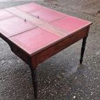 Antiek Dubbelzijdig Schrijftafel, Partner Bureau, Bureau Me thumbnail 8