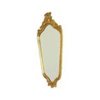 Bladgoud Vergulde Deknudt Kuifspiegel Facet Hollywood Regency thumbnail 6
