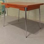 Vintage Formica Uitschuifbare Eettafel thumbnail 2