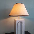 Italiaanse Jaren 70 Deco/romeo Rega Style Marmer Inlay Lamp thumbnail 8