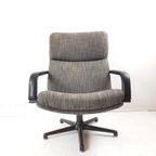 Artifort Draaifauteuil Grijs Bruin F154 Vintage Bureaustoel thumbnail 6