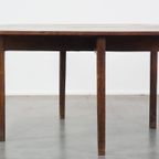 Charmante Antieke Eikenhouten Hangoor Eettafel Uit Eind 19e Eeuw thumbnail 5