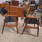 Vintage Deense Design Stoelen Erik Kirkegaardmodel Gm11 thumbnail 3