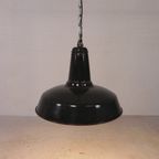 Industriele Hanglamp Met Geemailleerde Stalen Kap thumbnail 8